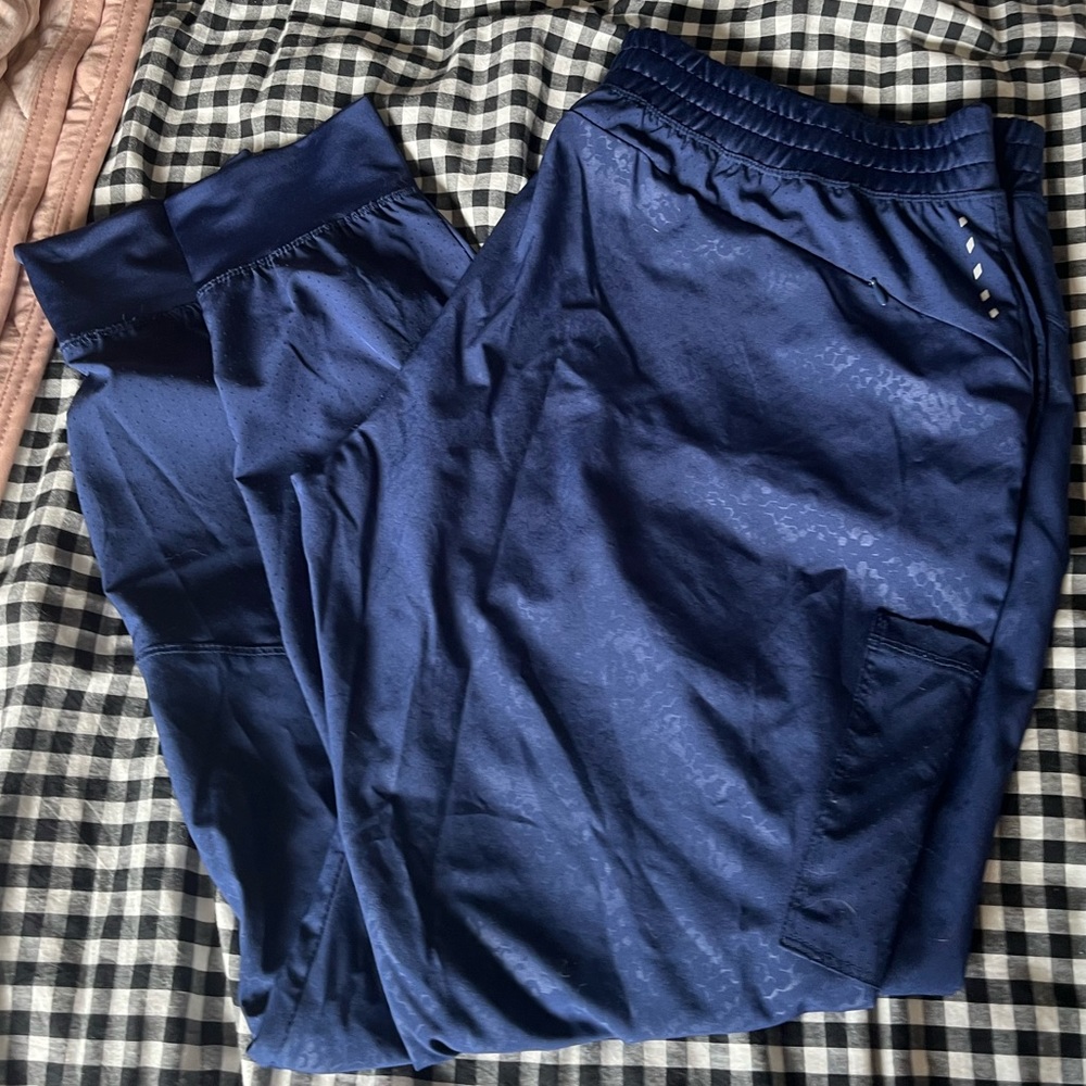 Barco snake print navy jogger scrub bottoms